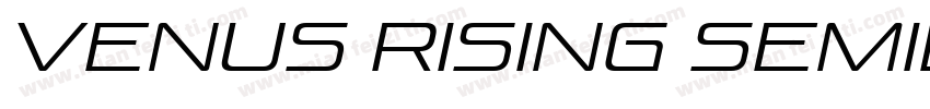 Venus Rising SemiBold Italic字体转换
